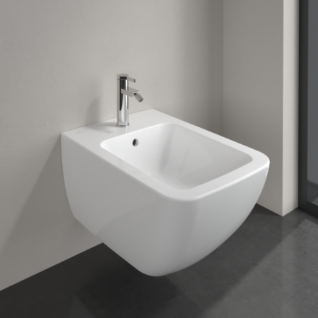 Биде Villeroy & Boch Venticello подвесное Альпийский белый CeramicPlus 441100R1